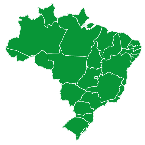 mega-sena - map of brazil